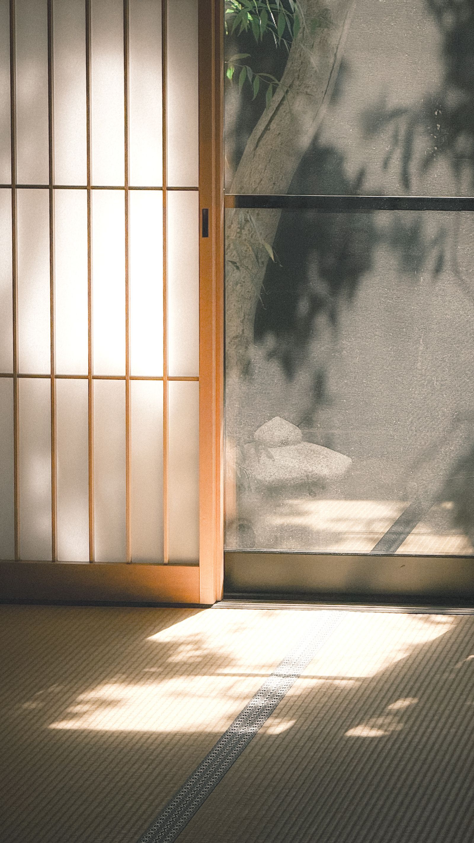 障子から光の差し込む和室